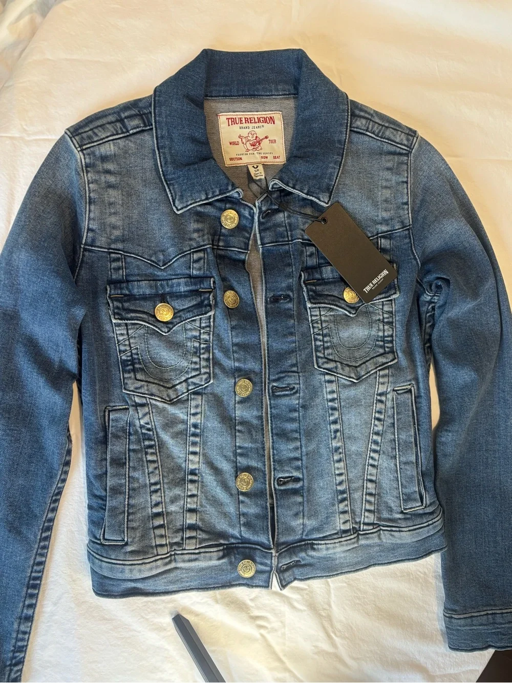 True Religion Women’s Medium Blue Denim Jacket